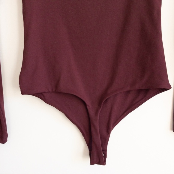 Nuuds Wide Square Neck Long Sleeve Bodysuit - Picture 12 of 13